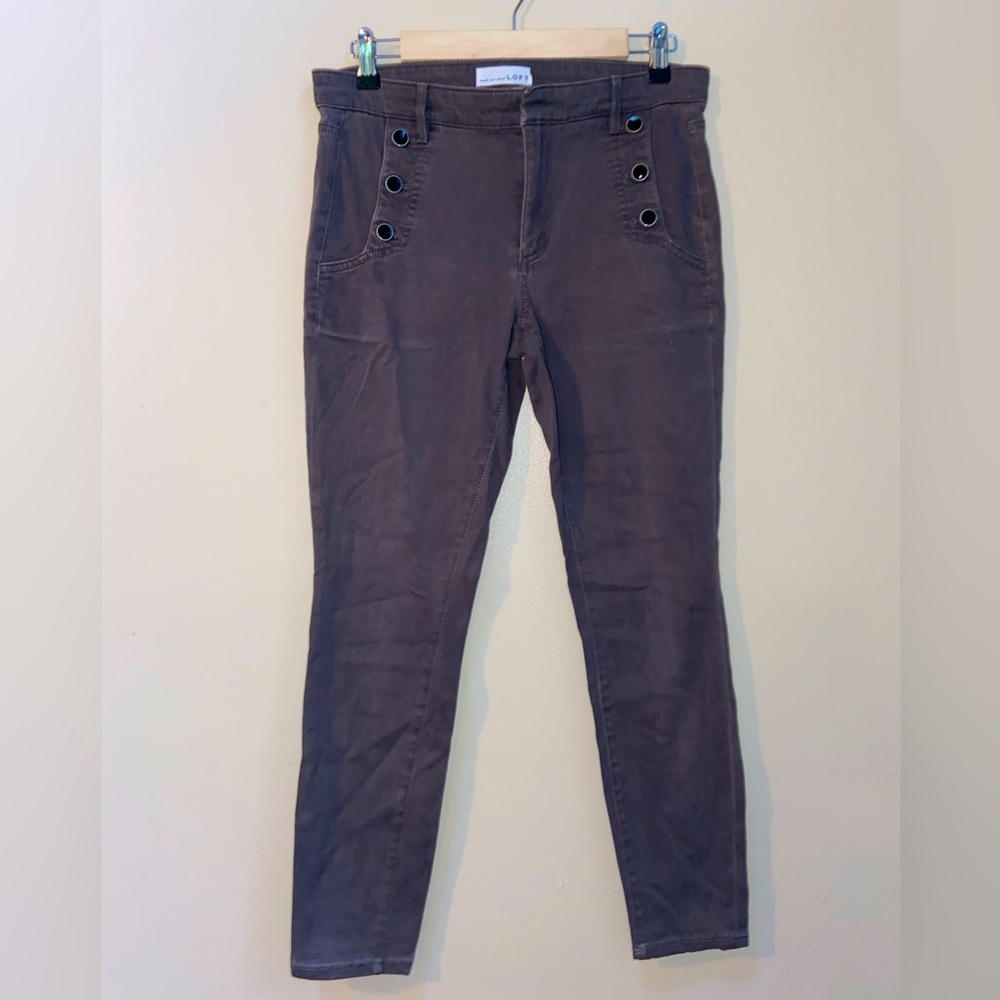Grey slacks with Buttons